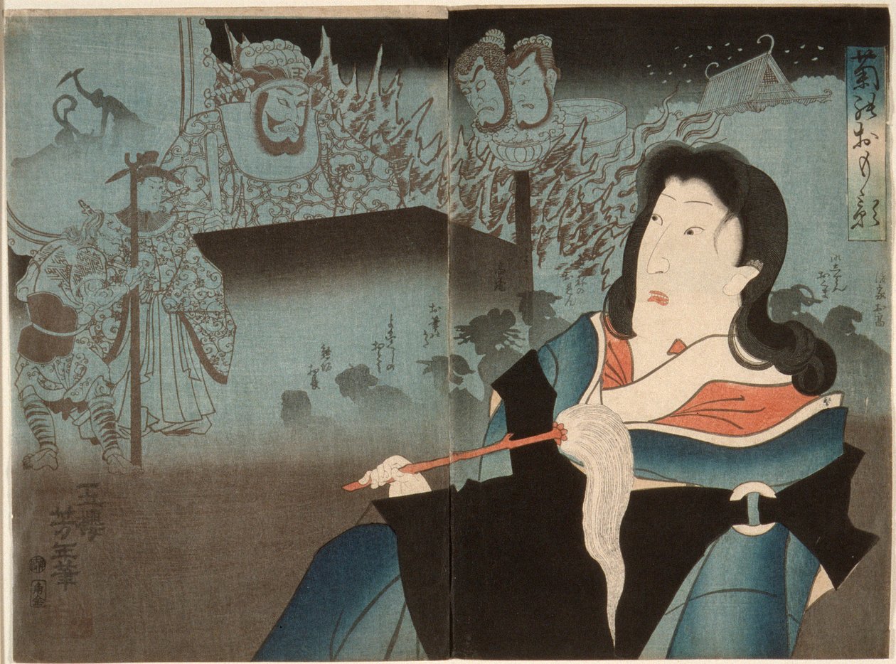 四代目尾上菊五郎の追善肖像 作： 月岡芳年
