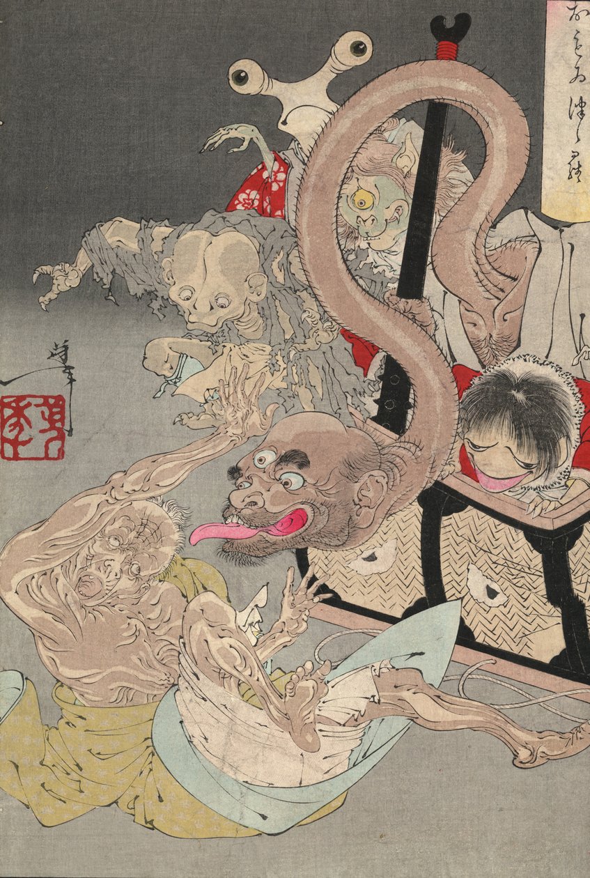 パンドラボックス、1880年代 作： 月岡芳年
