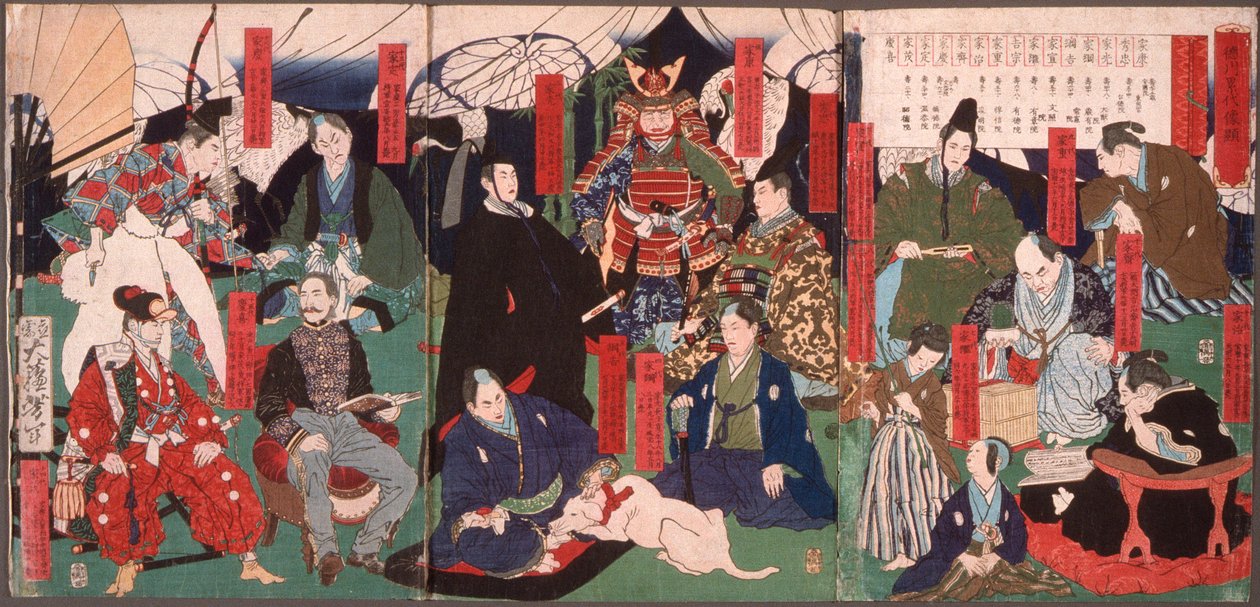 徳川家の歴代肖像 作： 月岡芳年
