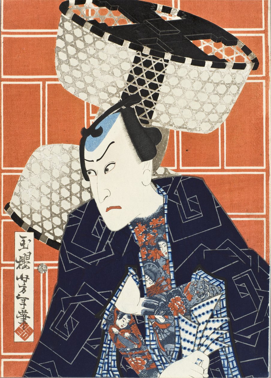 火消し組のための俳優・河原崎権十郎 作： 月岡芳年