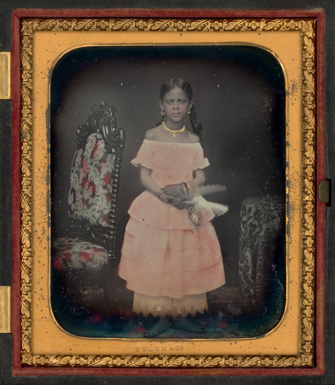 少女の肖像、ジョセフィン・フォルクスの可能性,c.1854年（写真） 作： タイラー＆カンパニー