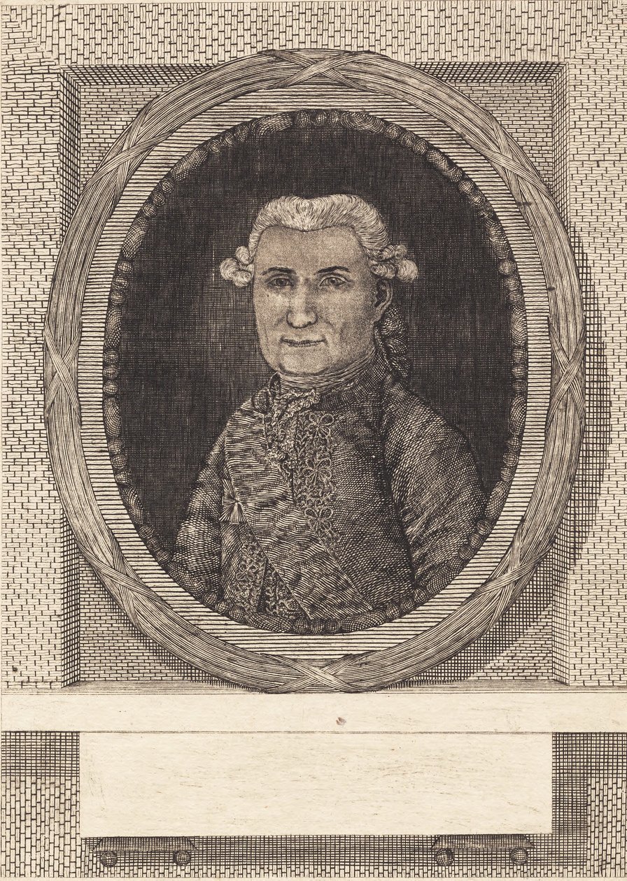 Ove Høegh-Guldberg の未完成の肖像画 作： Ubekendt dansk sidste halvdel af 1700 tallet