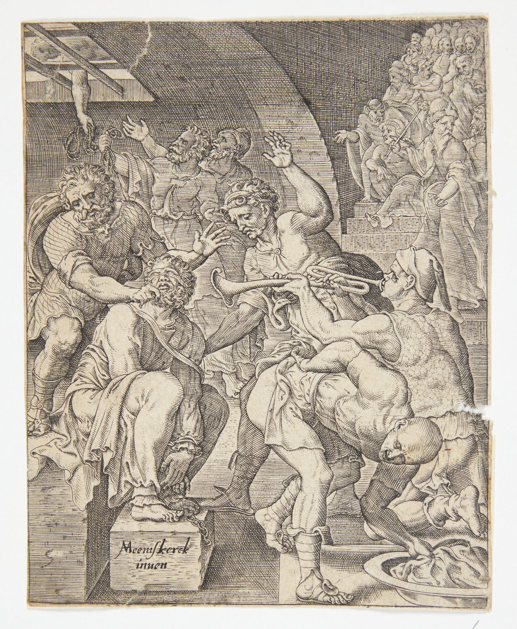 キリストの嘲笑 作： Ubekendt efter DirckVolckertsz。 Coornhert efter Maarten van Heemskerck