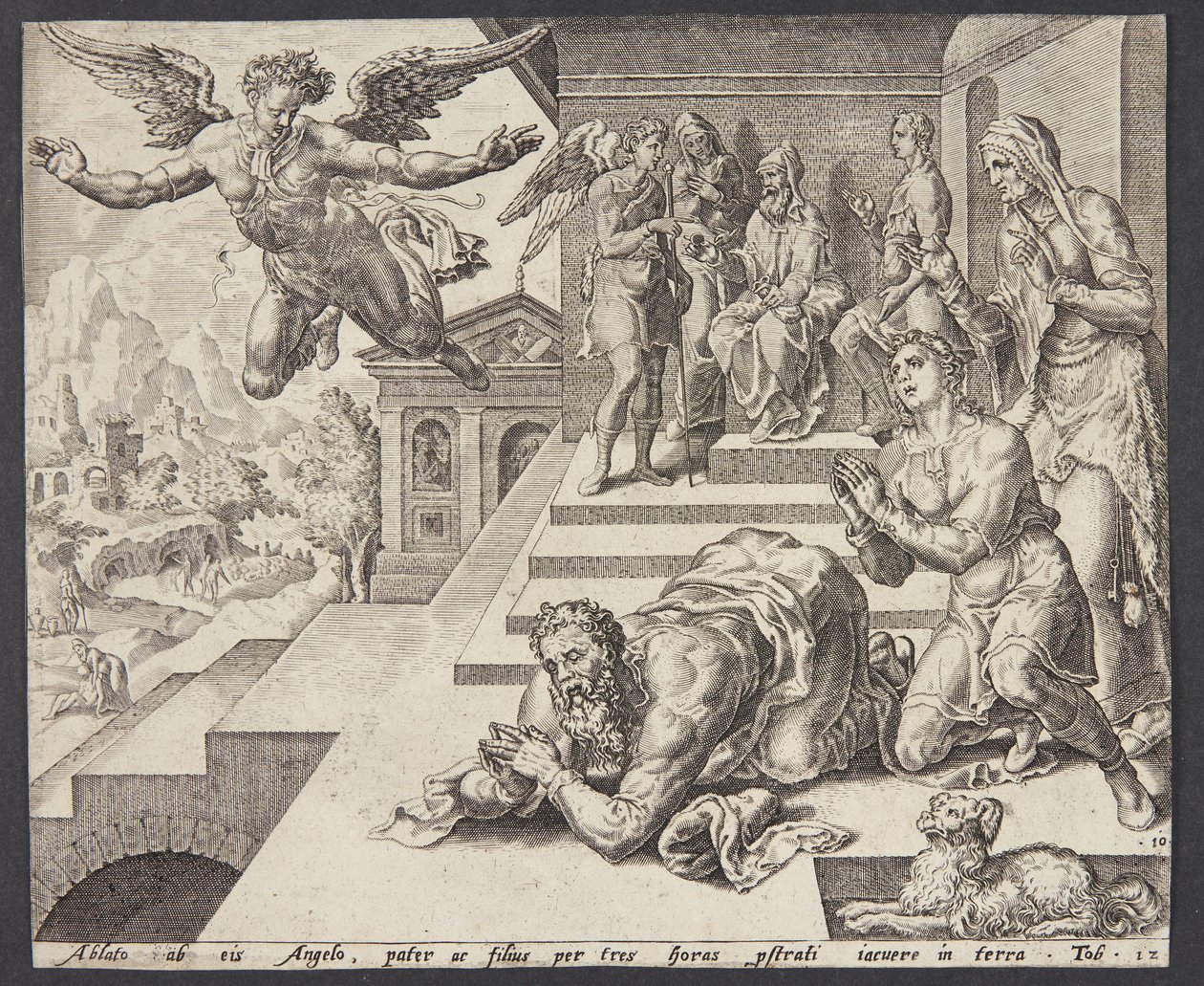 天使の出発 作： Ubekendt efter Maarten van Heemskerck