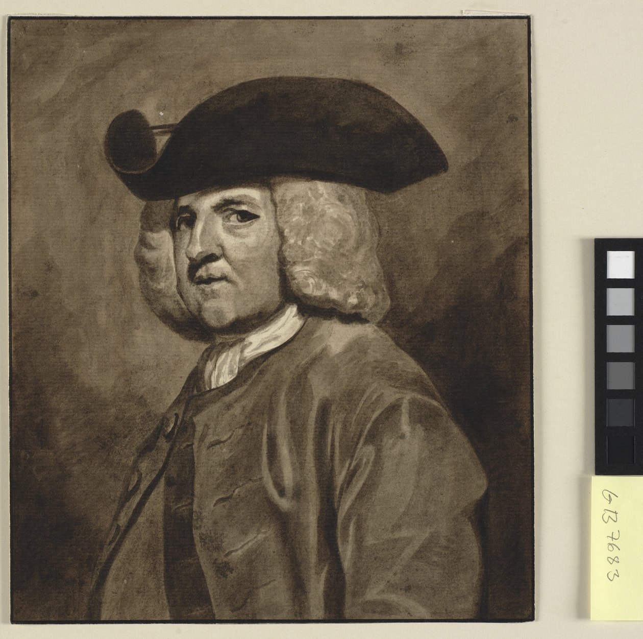 リチャード・ロビンソン博士 (1709-94) の肖像、「アイルランド首長国」 作： Ubekendt Engelsk 1st Halvdel af 1800 tallet