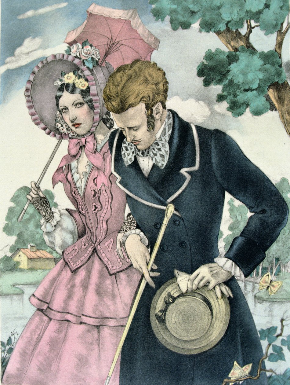 Gustave Flaubert (1821-80) による「マダム・ボヴァリー」のイラスト、Gibert Jeune から出版 作： ウンベルト（後）ブルネレスキ