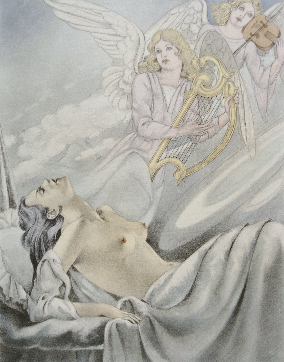 Gustave Flaubert (1821-80) による「マダム・ボヴァリー」のイラスト、Gibert Jeune から出版 作： ウンベルト（後）ブルネレスキ