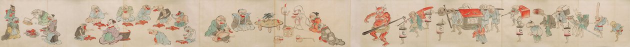 妖怪・妖怪の婚約・結婚・家庭生活を描いた巻物 作： 不明不明
