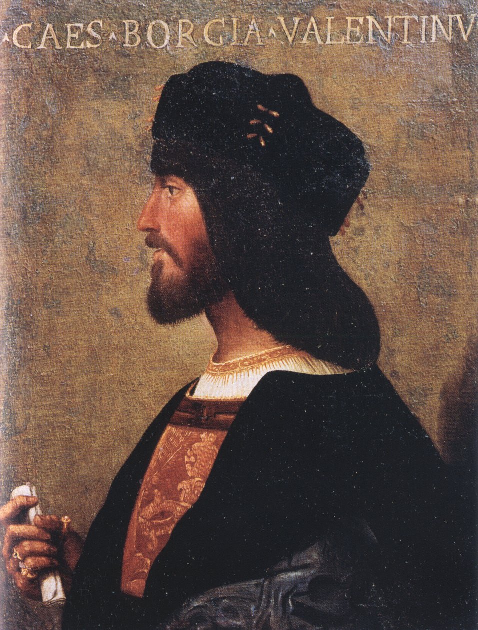 チェザーレ・ボルジアの肖像（1475-1507） 作： 不明不明