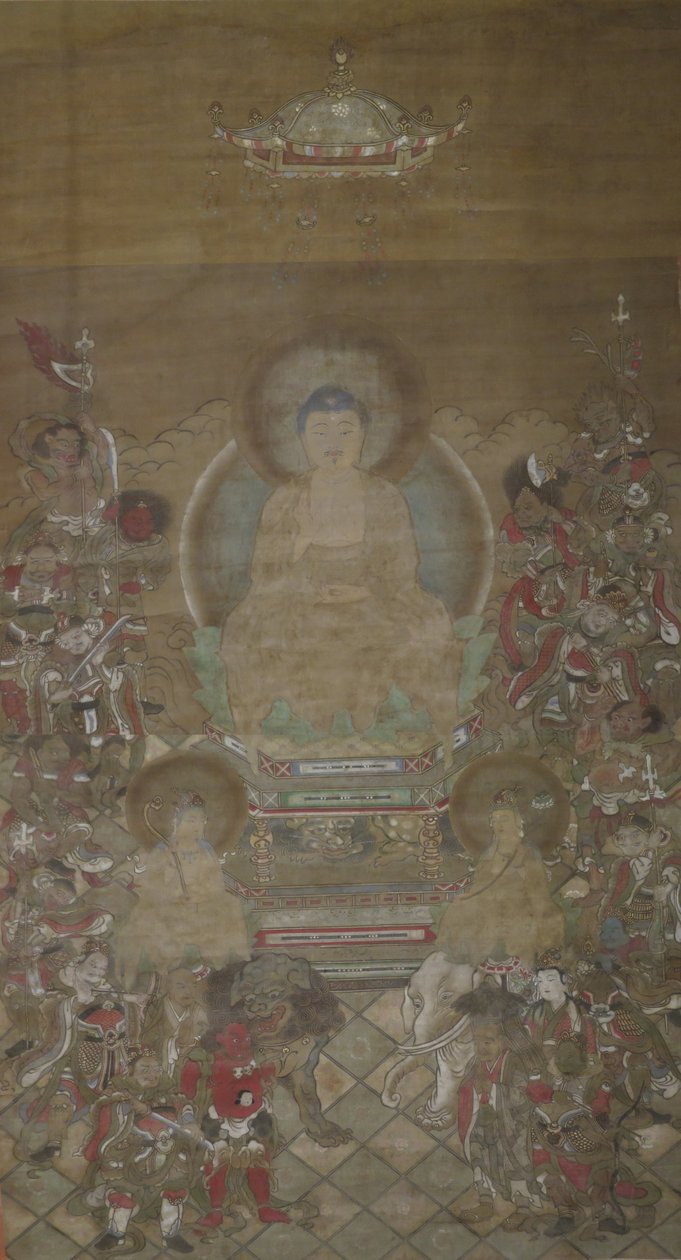Mahaprajnparamita Sutraの16の神々とのシャカトライアド 作： 不明不明