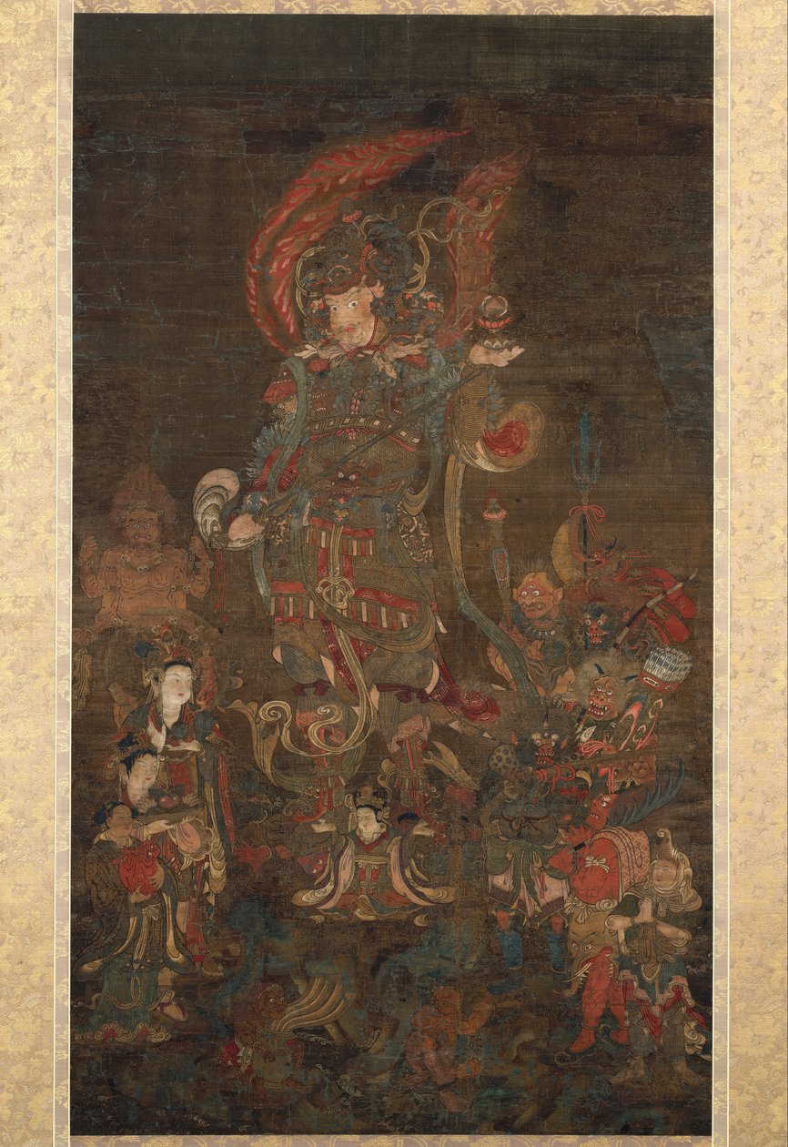 北の守護者であるBi沙門天と彼の旅人 作： 不明不明