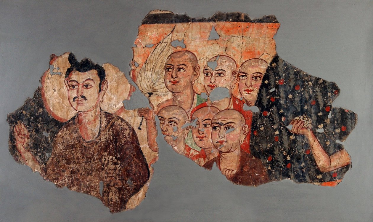 六人の弟子と仏 作： 不明不明