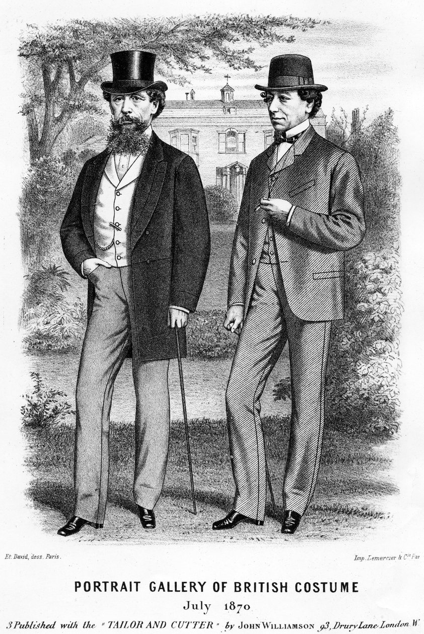 チャールズディケンズとベンジャミンディズレーリ、1870年（リトグラフ） 作： 不明不明