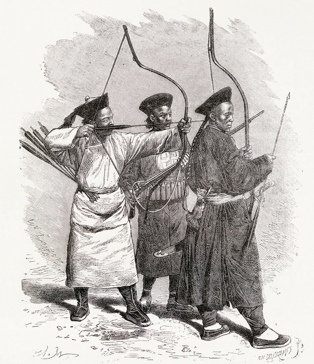 中国の射手、1878 作： 不明不明
