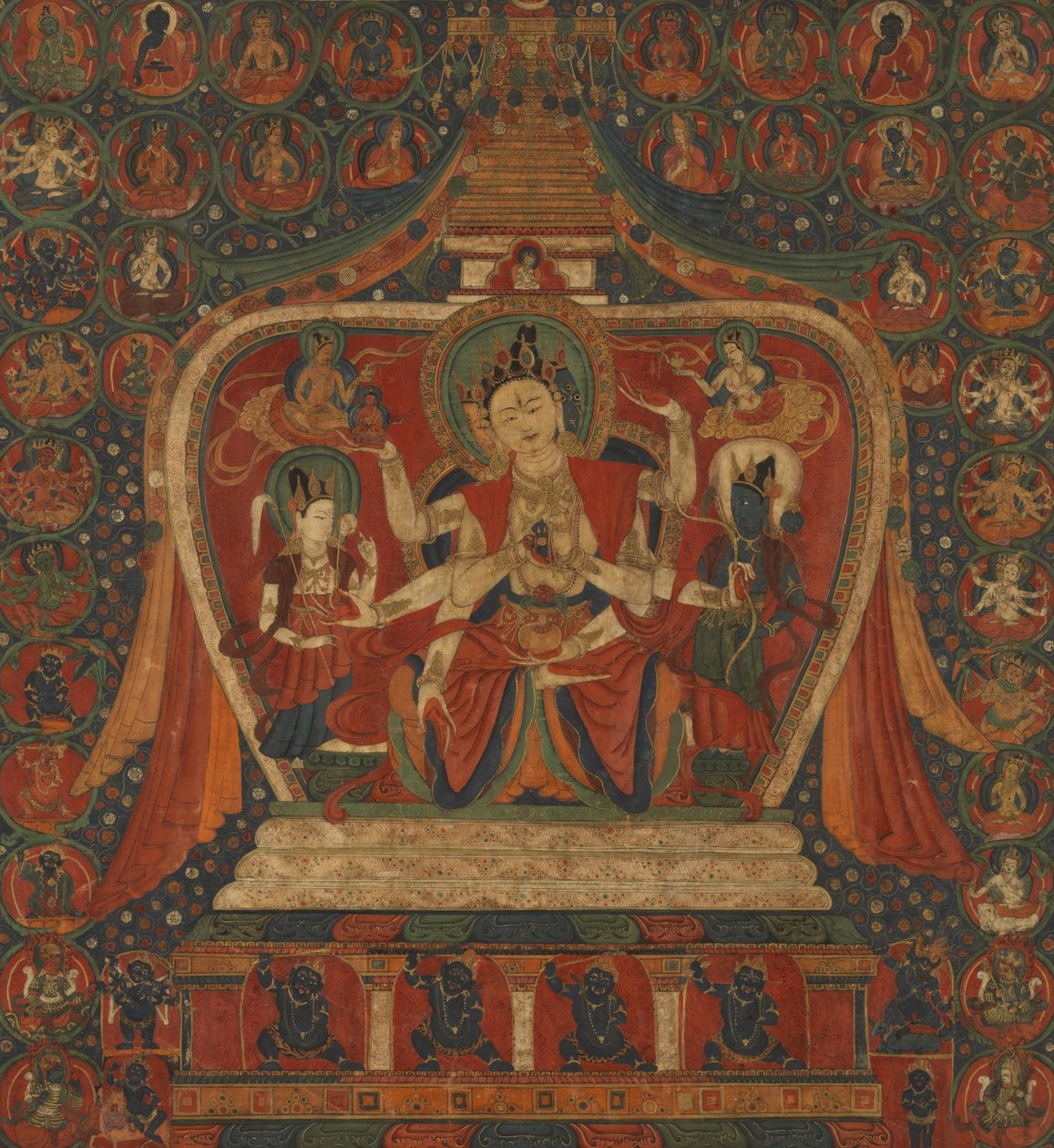 仏舎利塔の女神Ushnishavijaya 作： 不明不明