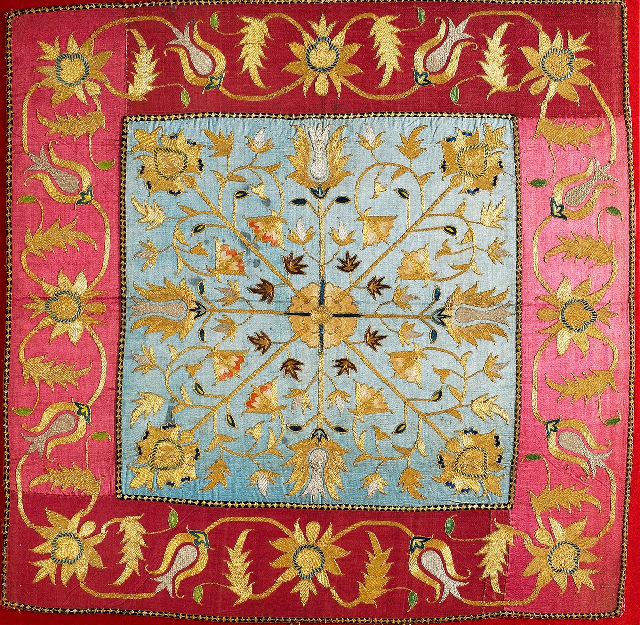 金糸刺繍シルクラップ 作： 不明不明