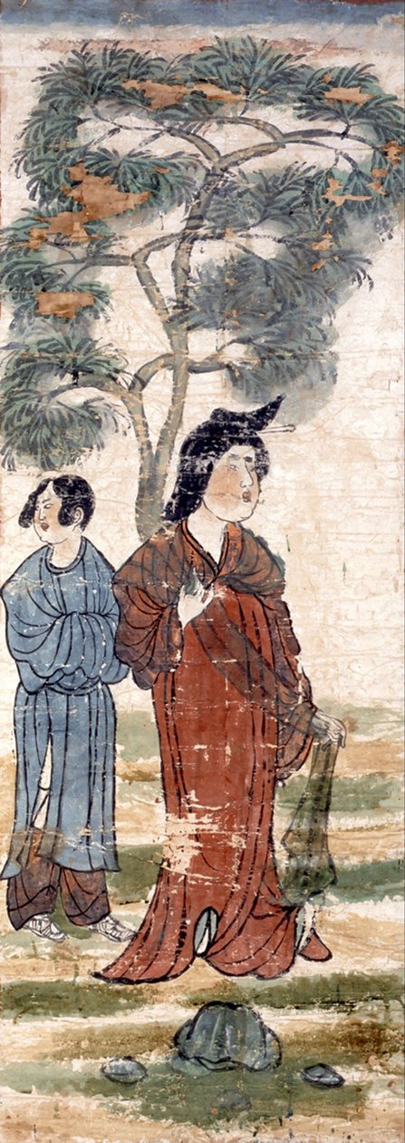 木の下の女性 作： 不明不明