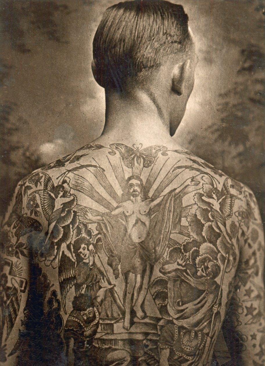 刺青の男の肖像 作： 不明不明