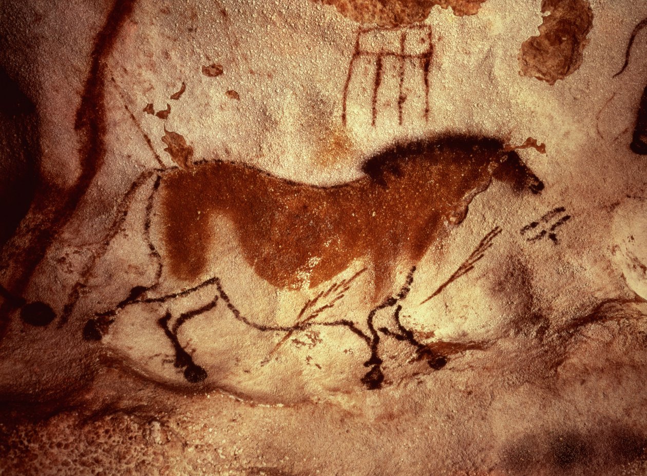 馬の岩絵、紀元前17000年頃 作： 不明不明