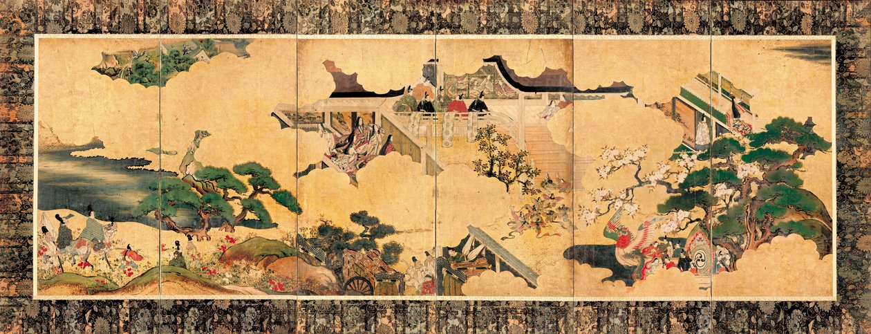 源氏物語の三章の場面 作： 不明不明