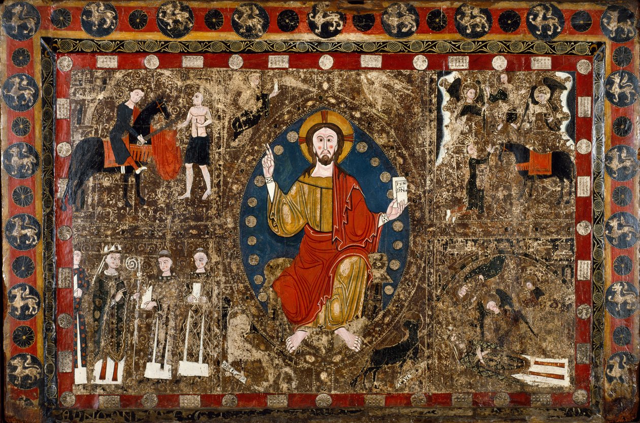 スペイン語-Christ下のキリストと祭壇の正面および聖マーティンの生活 作： 不明不明