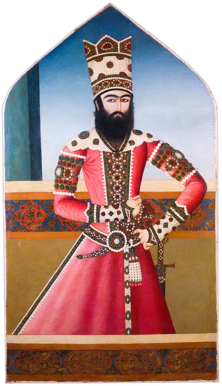 不明、イラン、19世紀初頭-Hasan Ali Mirza Shuja al-Saltanaの肖像 作： 不明不明