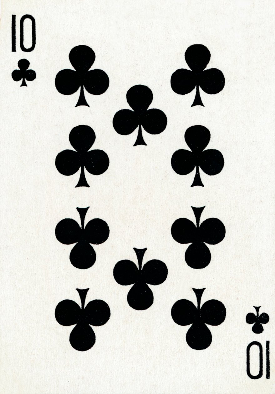 Goodall＆Son Ltd.トランプのデッキからのクラブの10、c1940 作： 不明