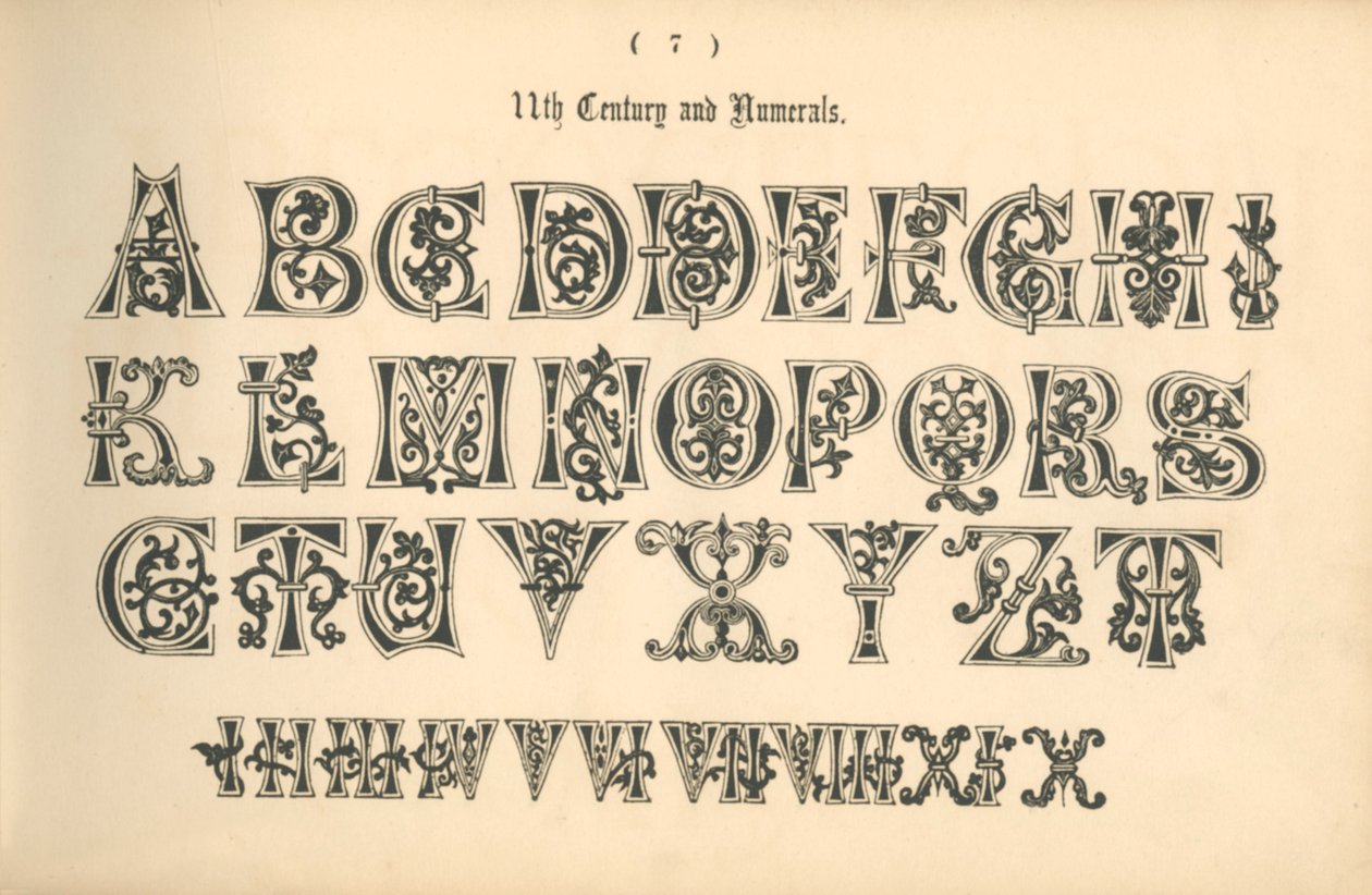 11世紀と数字、1862 作： 不明