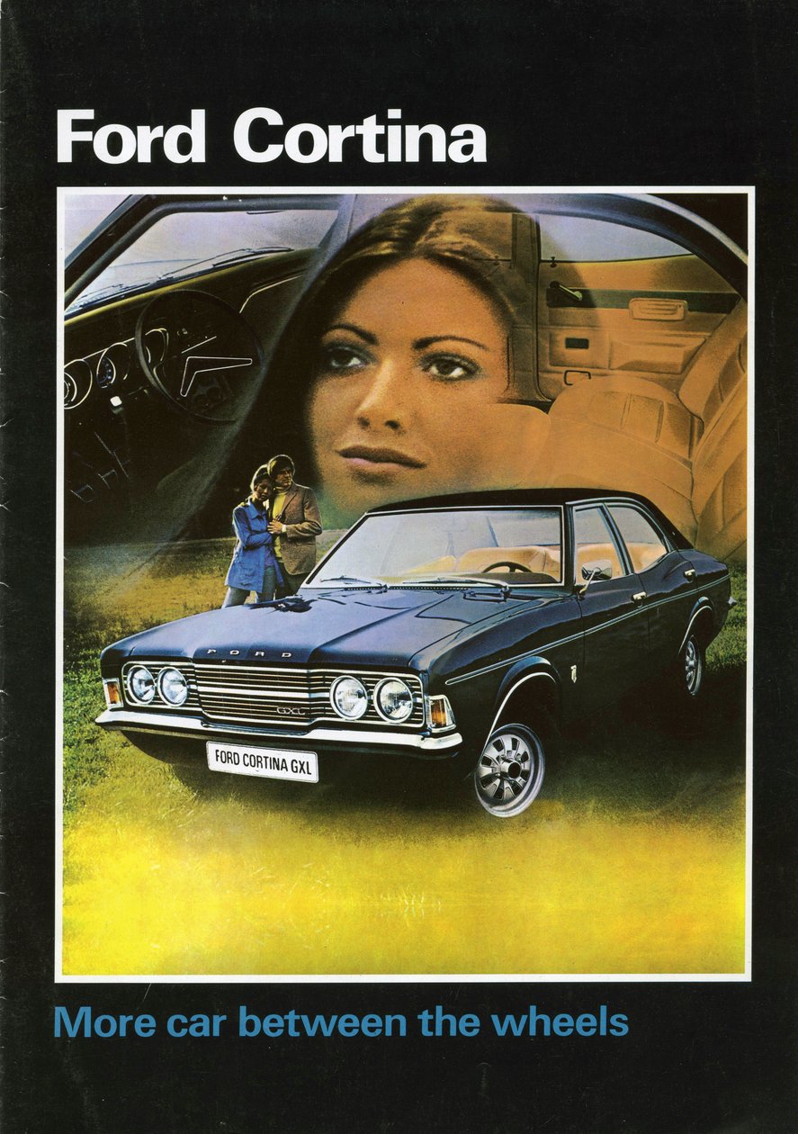 1972年のFord Cortina Mk3のセールスパンフレットの表紙です。 作： 不明