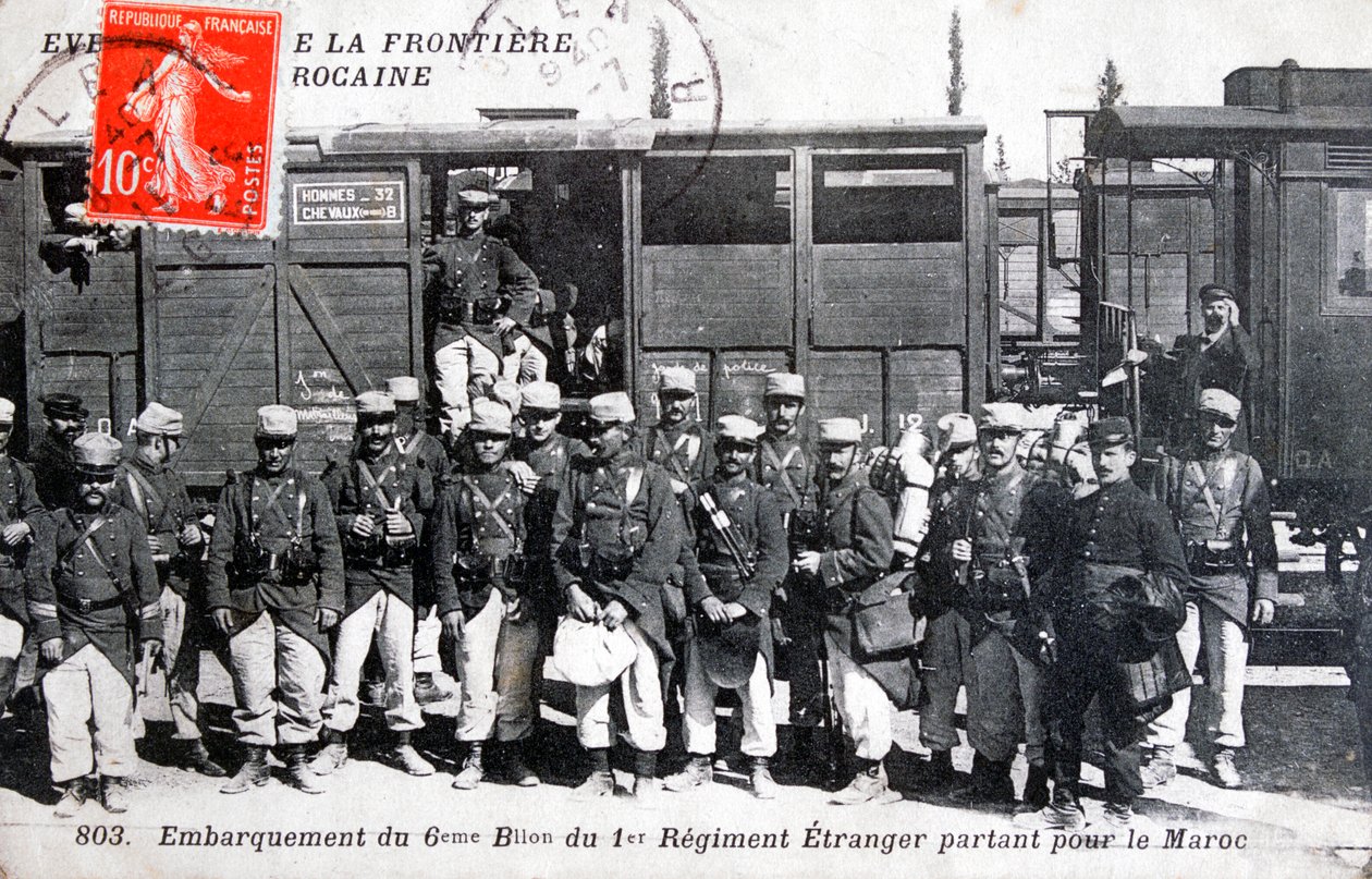 第1連隊フランス外人部隊、モロッコ、1911 作： 不明