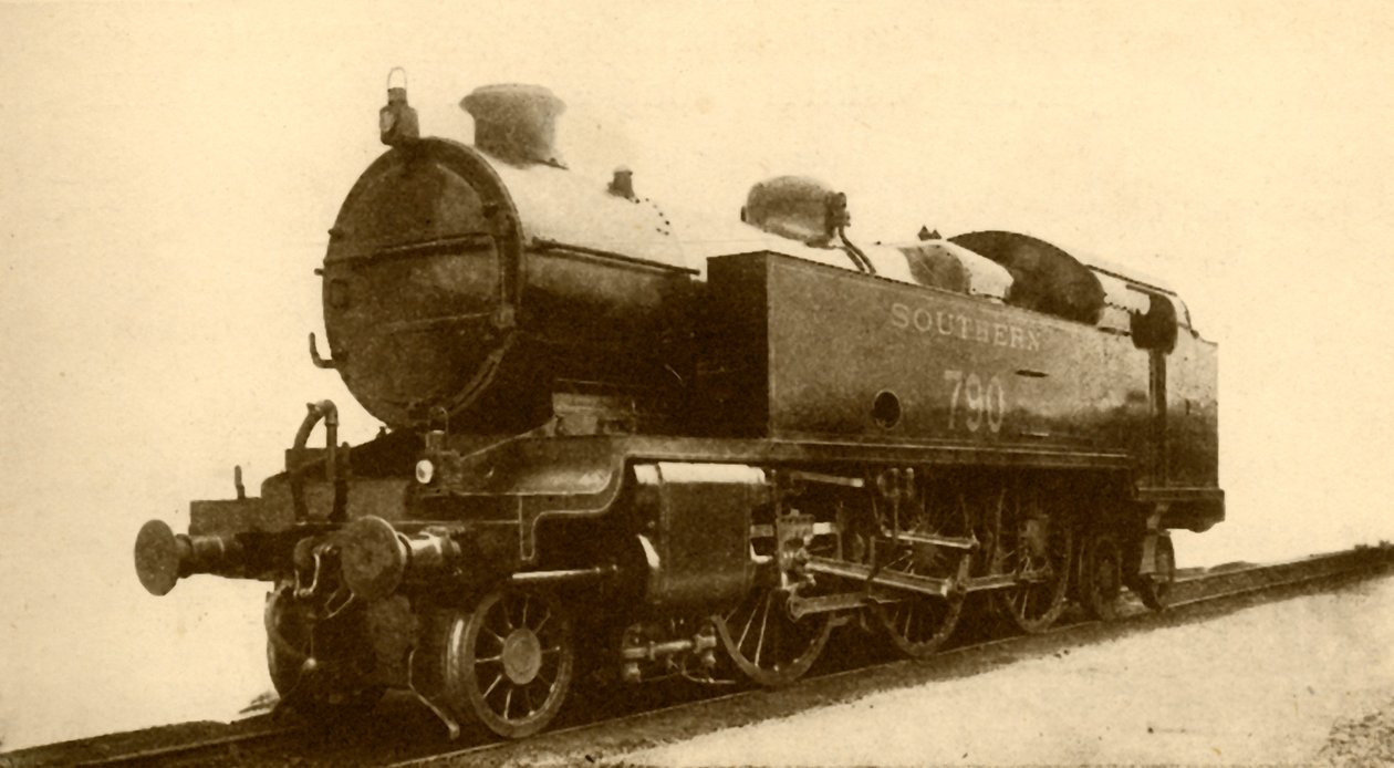 2-6-4タンクエンジン、南部鉄道、1930年。 作： 不明