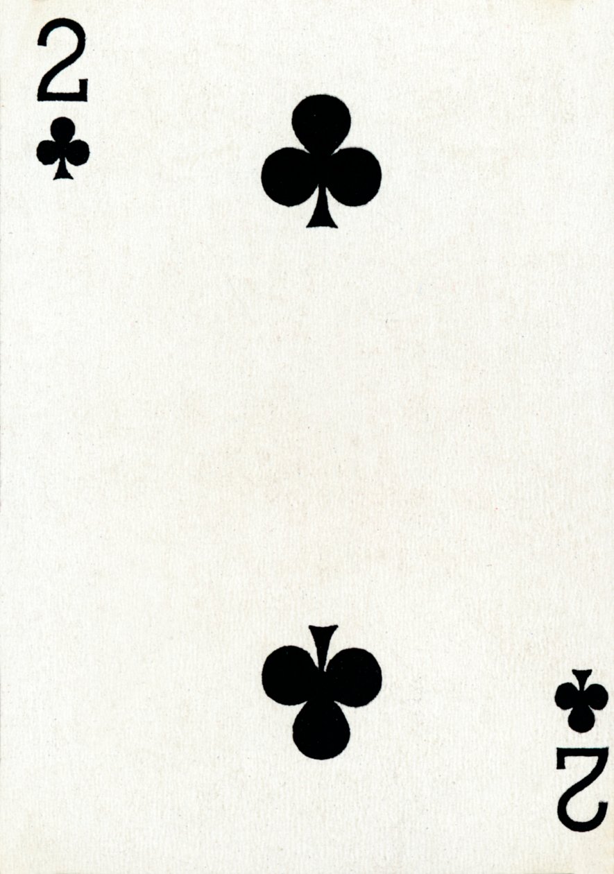 Goodall＆Son Ltd.トランプのデッキからのクラブ2つ、c1940 作： 不明