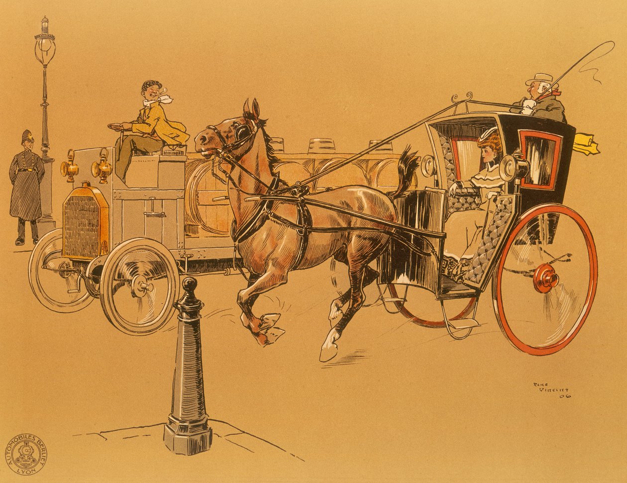 ベルリエット トラック、1906 年 作： 不明