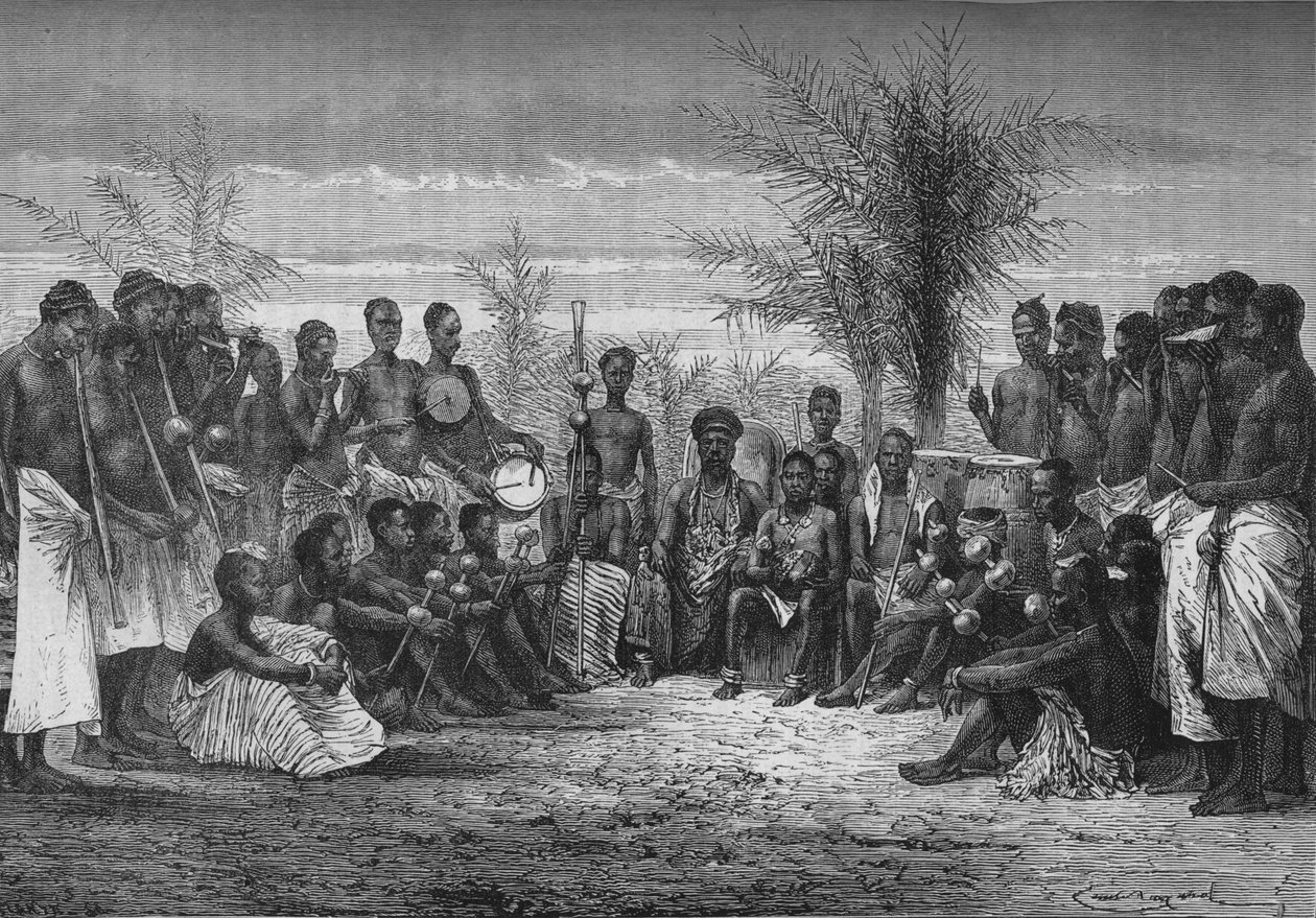 ケープコーストキングと彼の裁判所、c1880 作： 不明