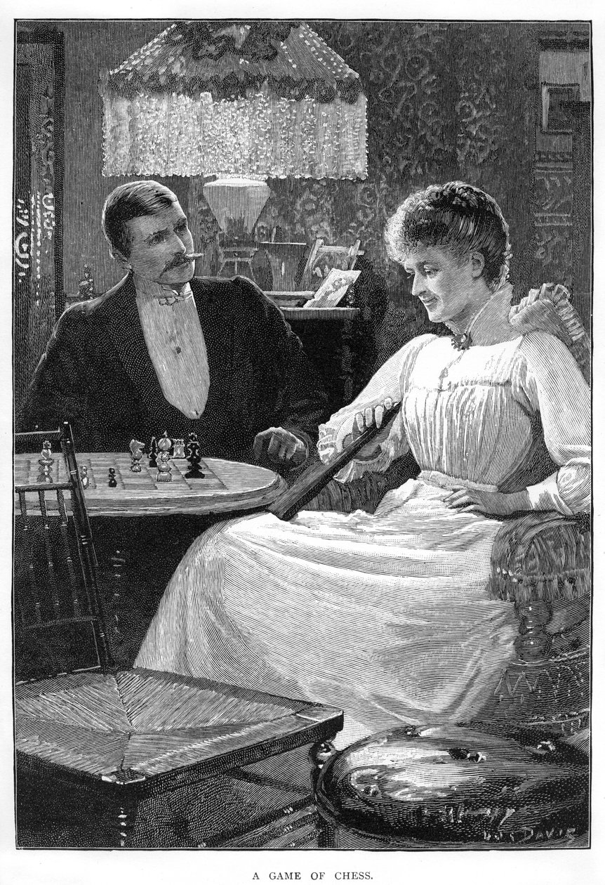 チェスのゲーム、c1900s-c1910s 作： 不明