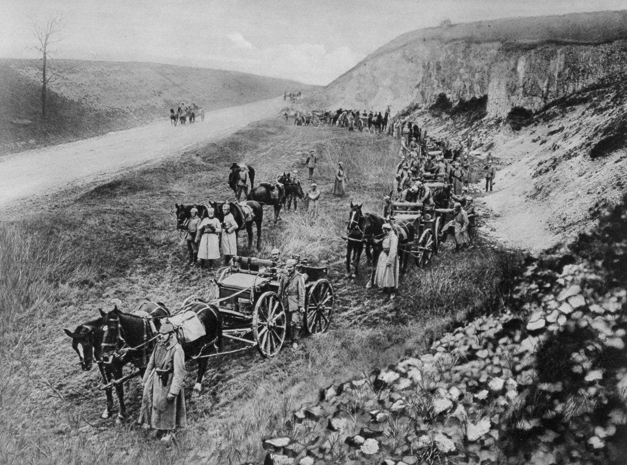 ドイツの機関銃部隊、第一次世界大戦、1915 作： 不明
