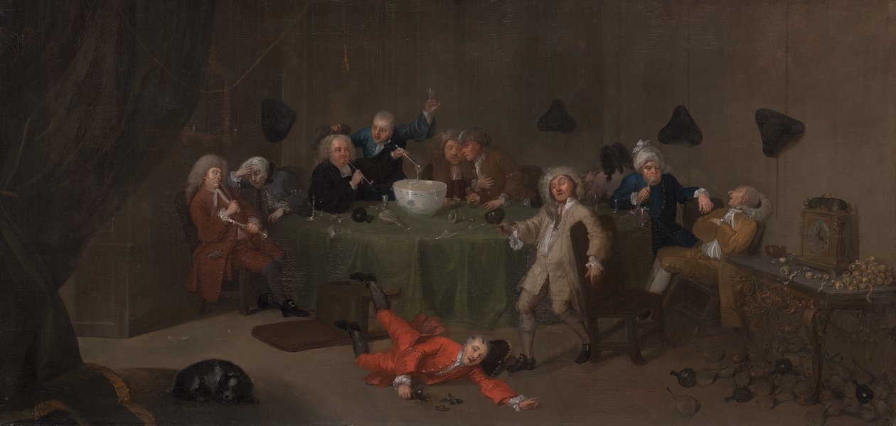 真夜中の現代の会話、ca。 1732年。 作： 不明