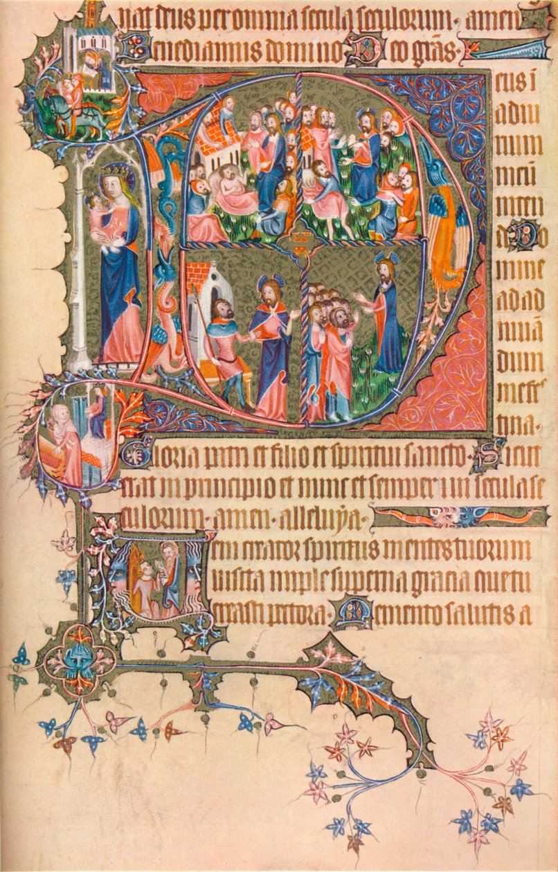 Egerton Bohun Psalter-Hours、1370、1937からのページ 作： 不明