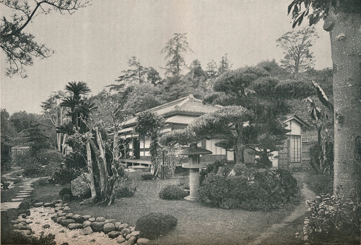 横浜のプライベートガーデン、c1892 作： 不明