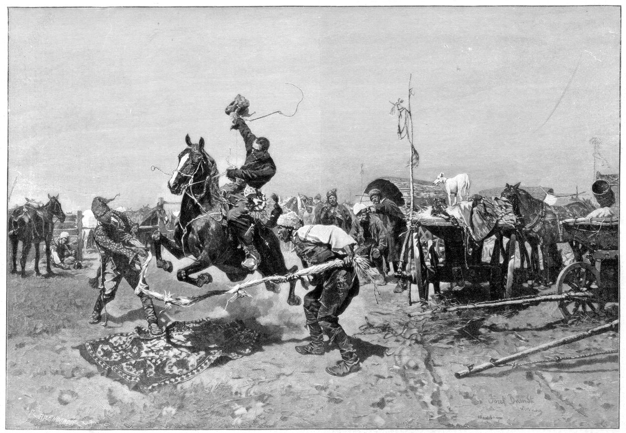 ロシアの馬見本市、1894 作： 不明