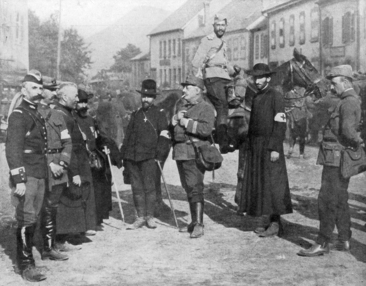 軍の牧師のグループ、第一次世界大戦、1914 作： 不明