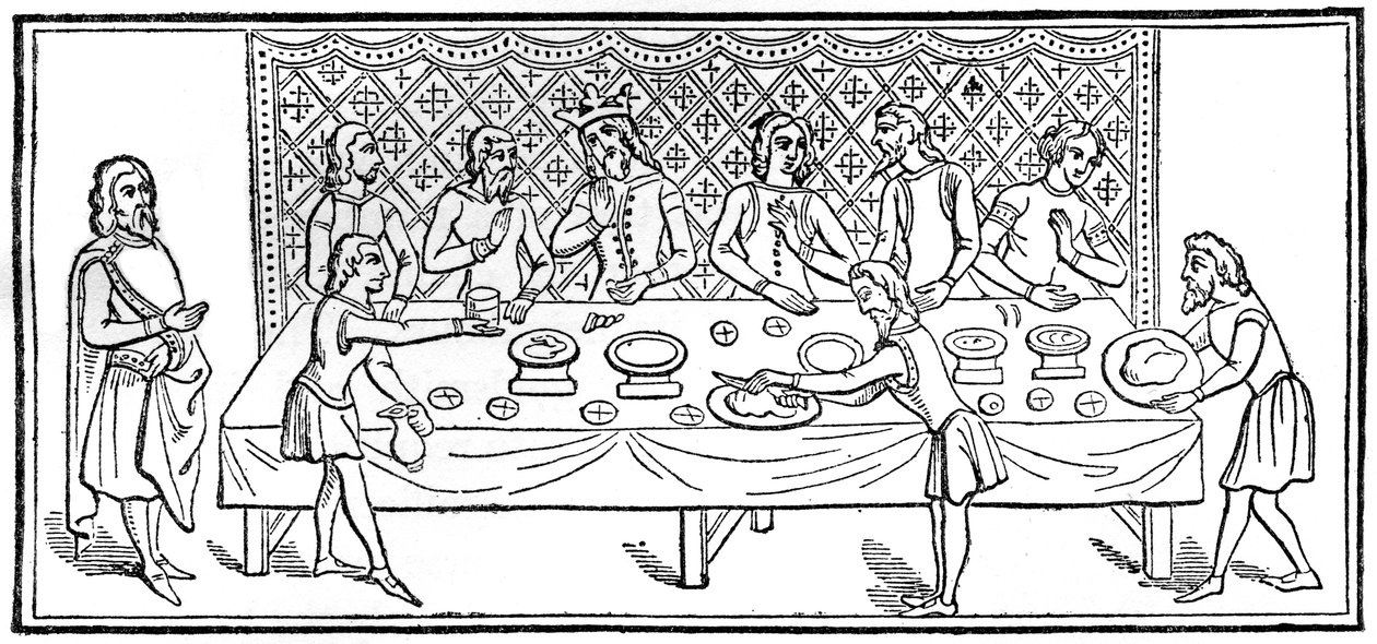 夕食の王、1910 作： 不明