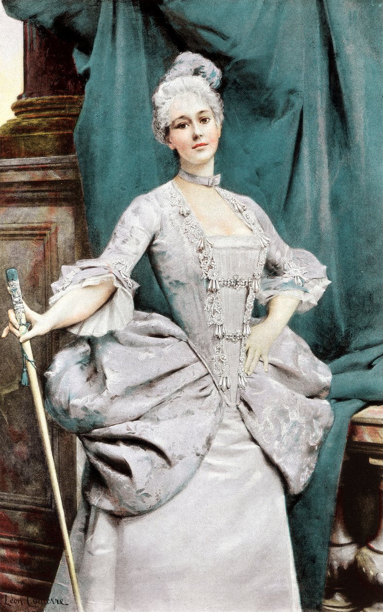 1889年のルイ15世の時代の女性 作： 不明