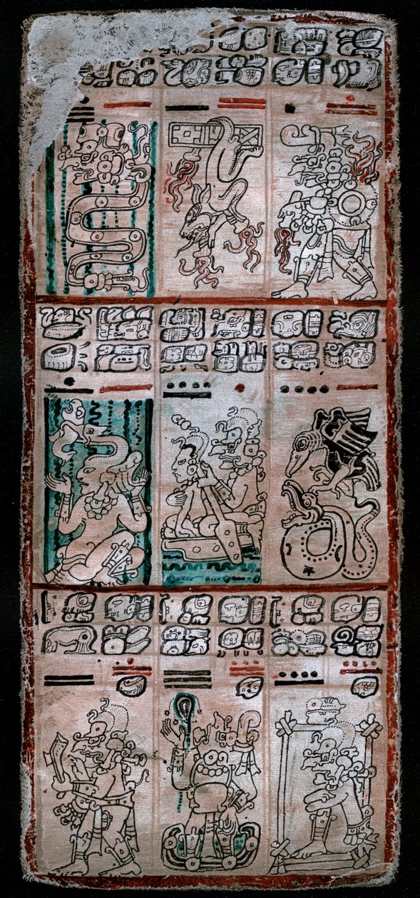 ドレスデンのコーデックス、マヤの原稿、1901年のページ 作： 不明