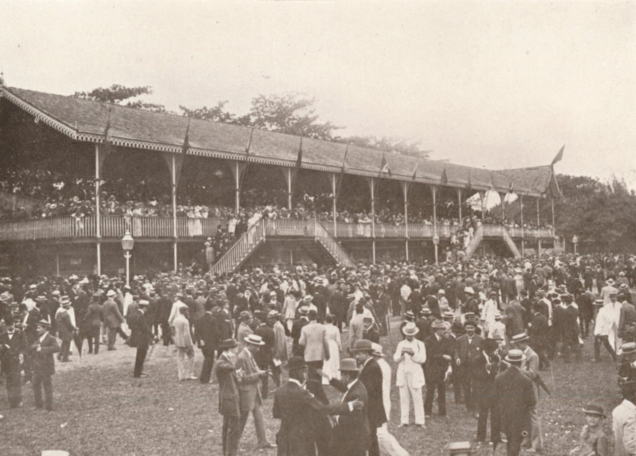 ダービークラブ競馬場エンクロージャの一部、1914年 作： 不明