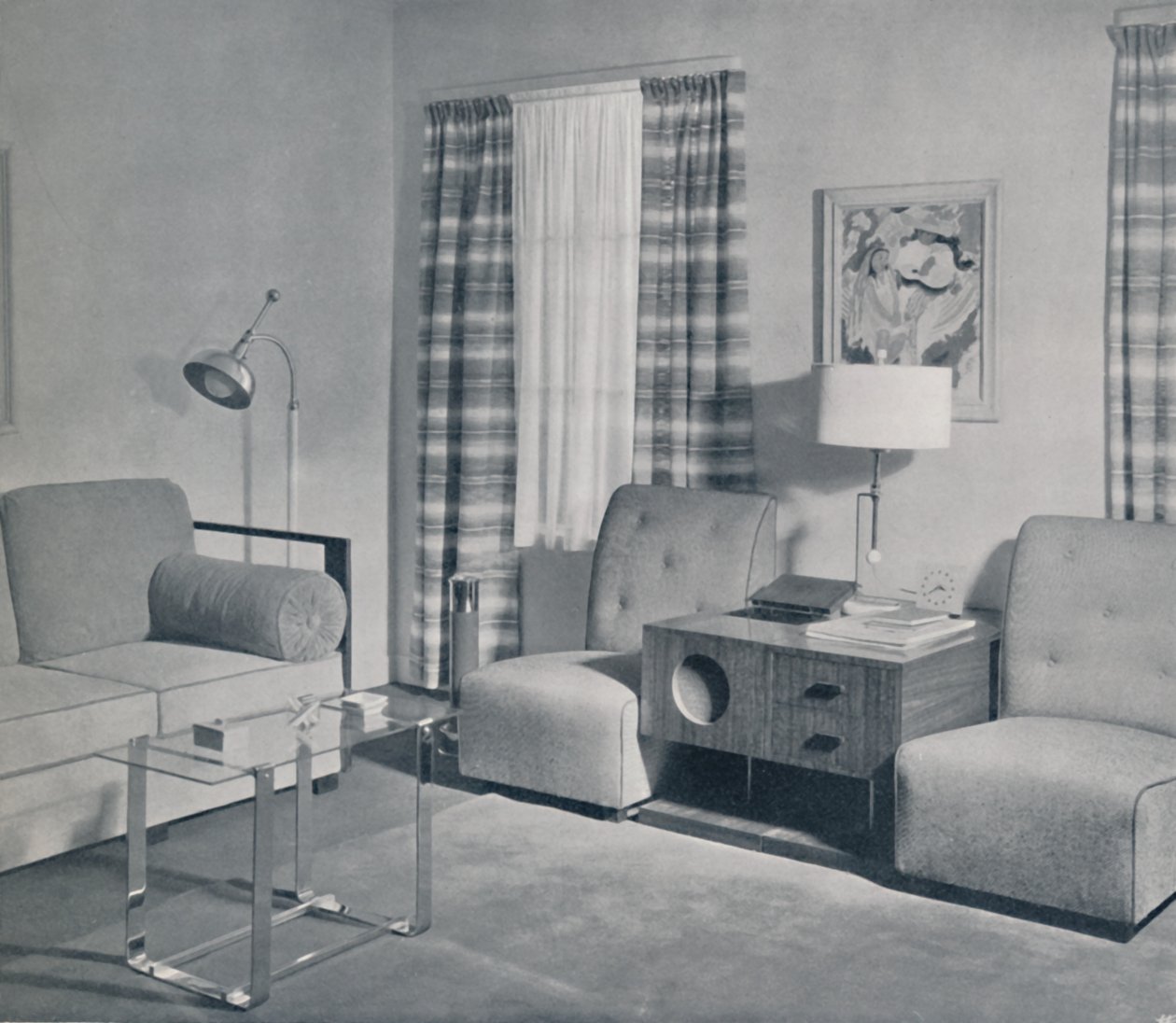 1935年、ミシガン州グランドラピッズのキーラービルディングにある2部屋のアパートの眺め 作： 不明