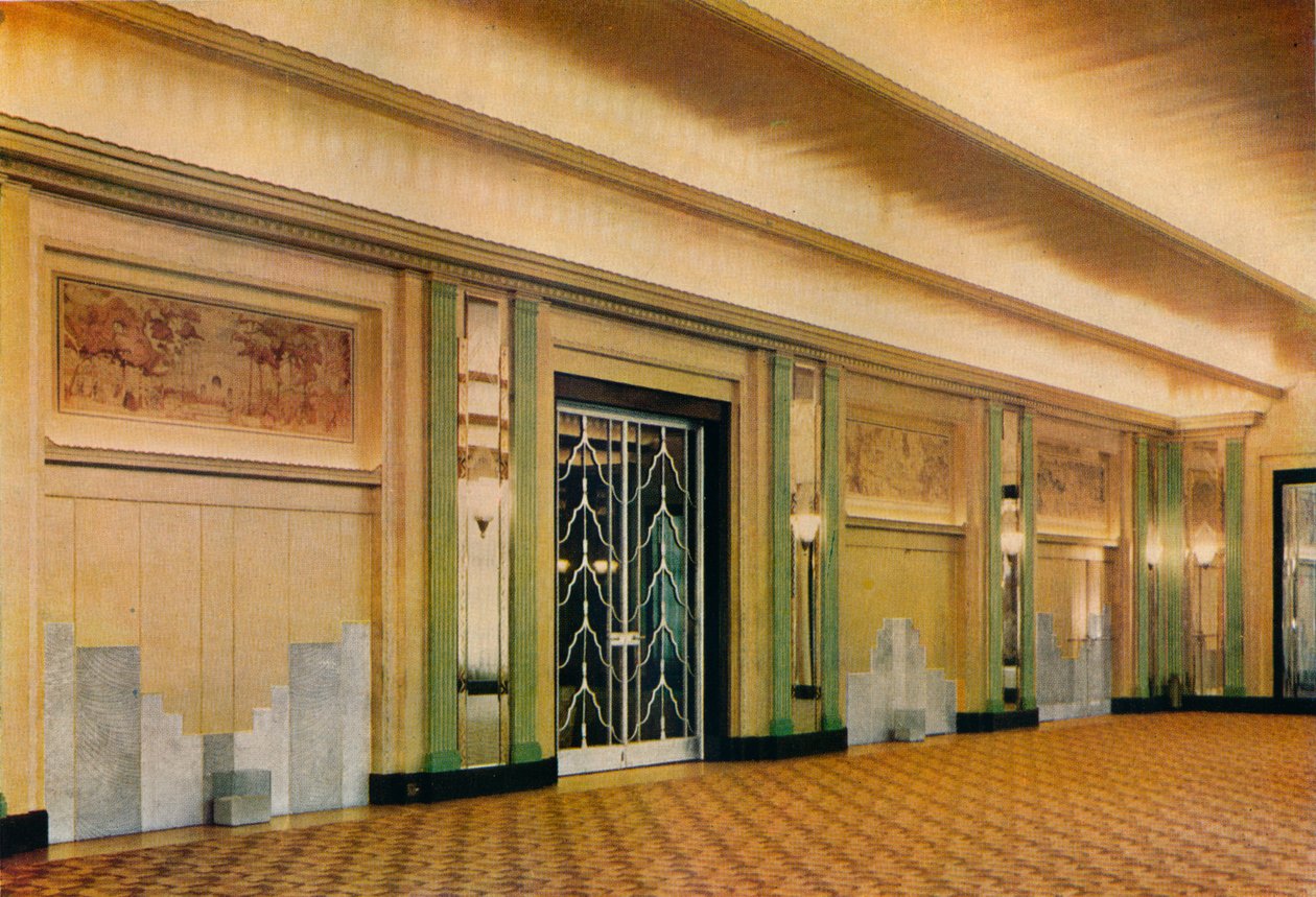 オズワルドP.ミルンによって設計された1933年のクラリッジスホテルの新しいボールルームの眺め 作： 不明
