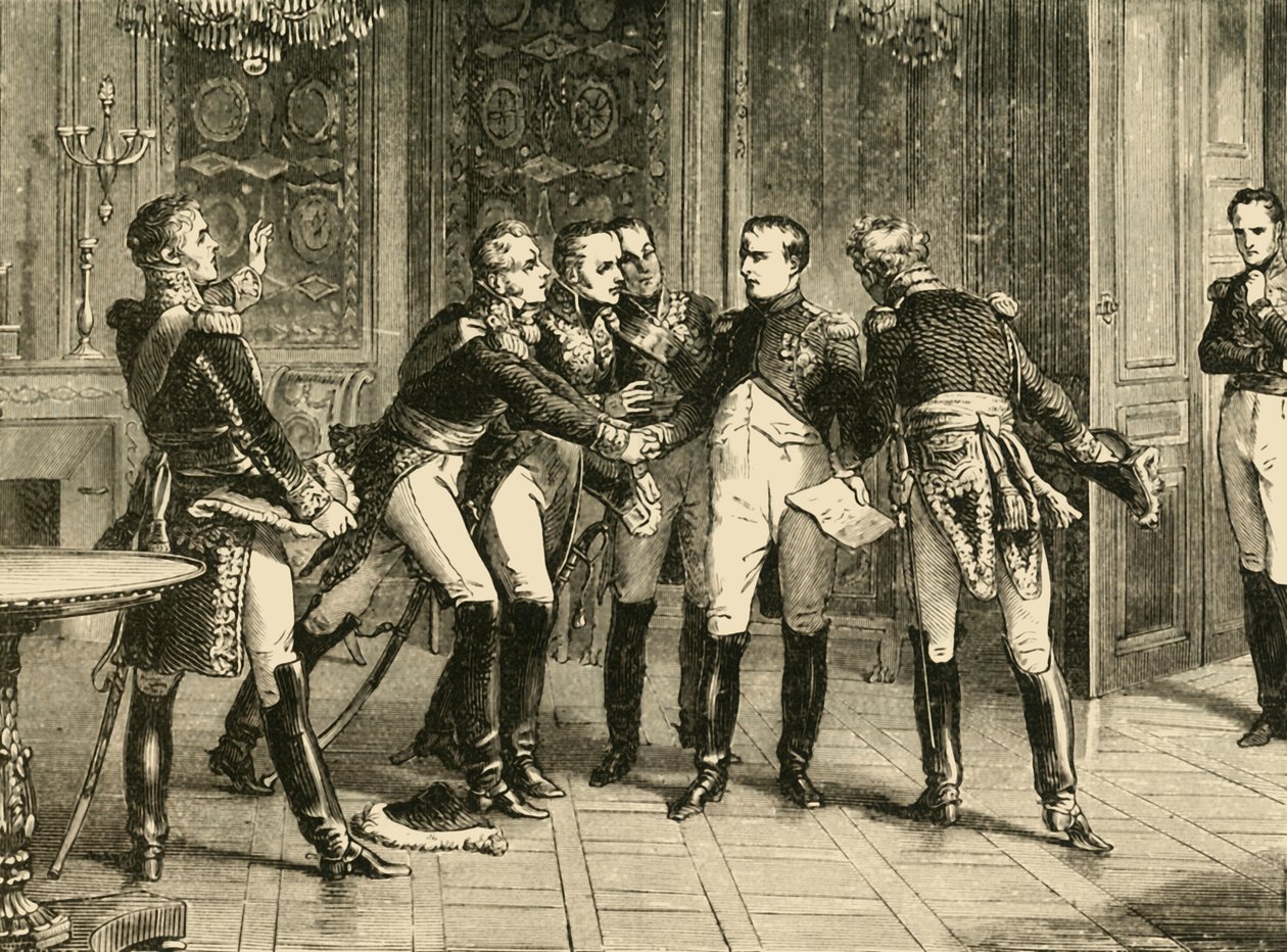 ナポレオン・ボナパルトの退位、1815年、1890年。 作： 不明