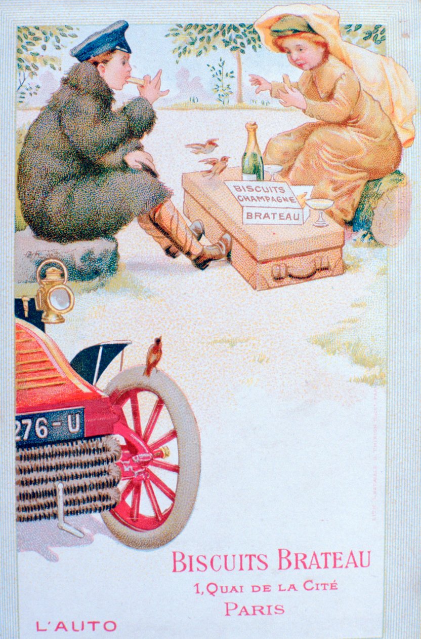 ビスケットBrateau、c1900の広告 作： 不明