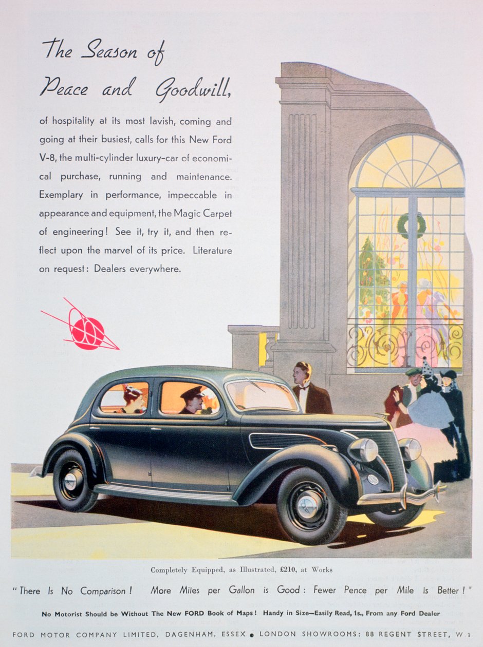 フォード自動車の広告、1936 作： 不明